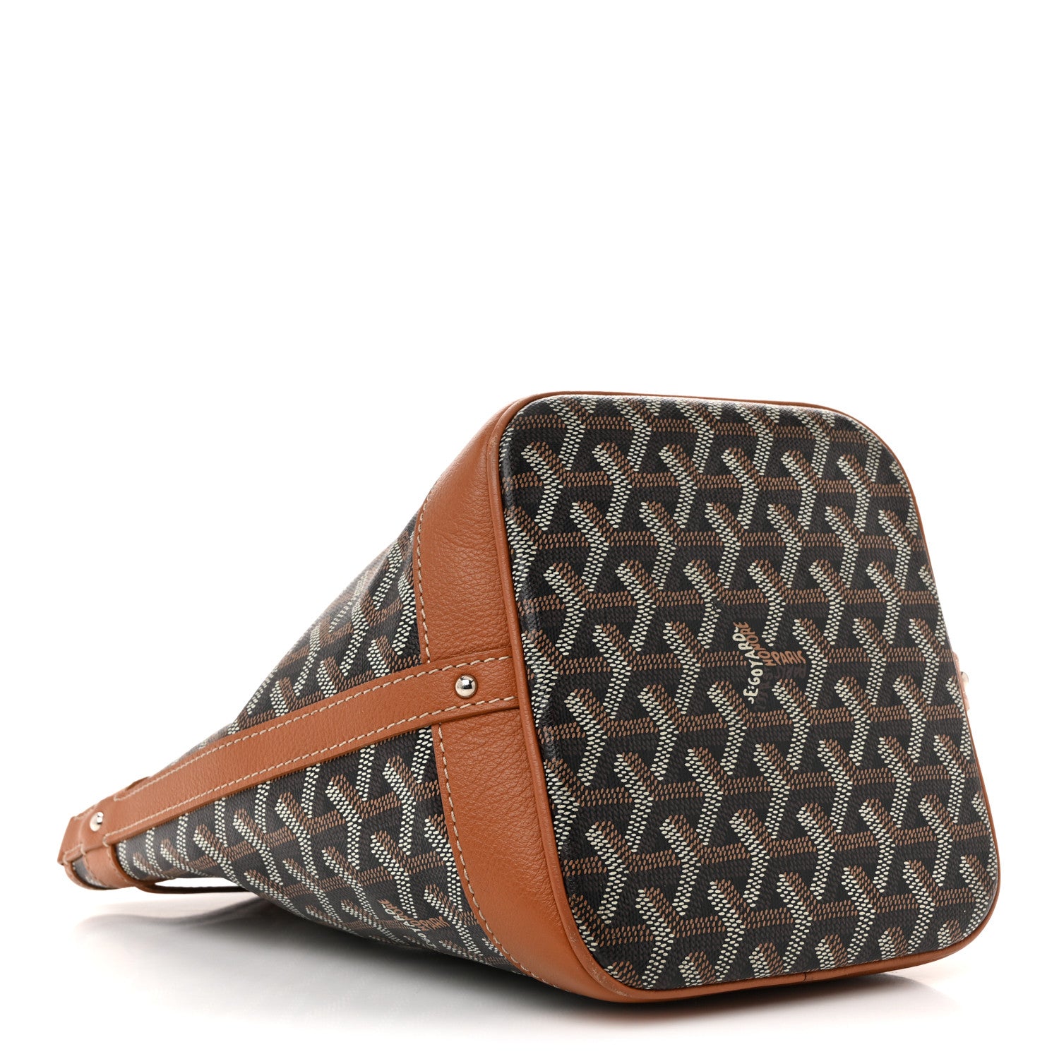 Goyard Goyardine Petit Flot Bucket Bag PM Black Gold 4 of 14