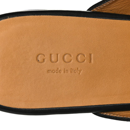Gucci Calfskin Womens Princetown Slippers 37.5 Black 7 of 8
