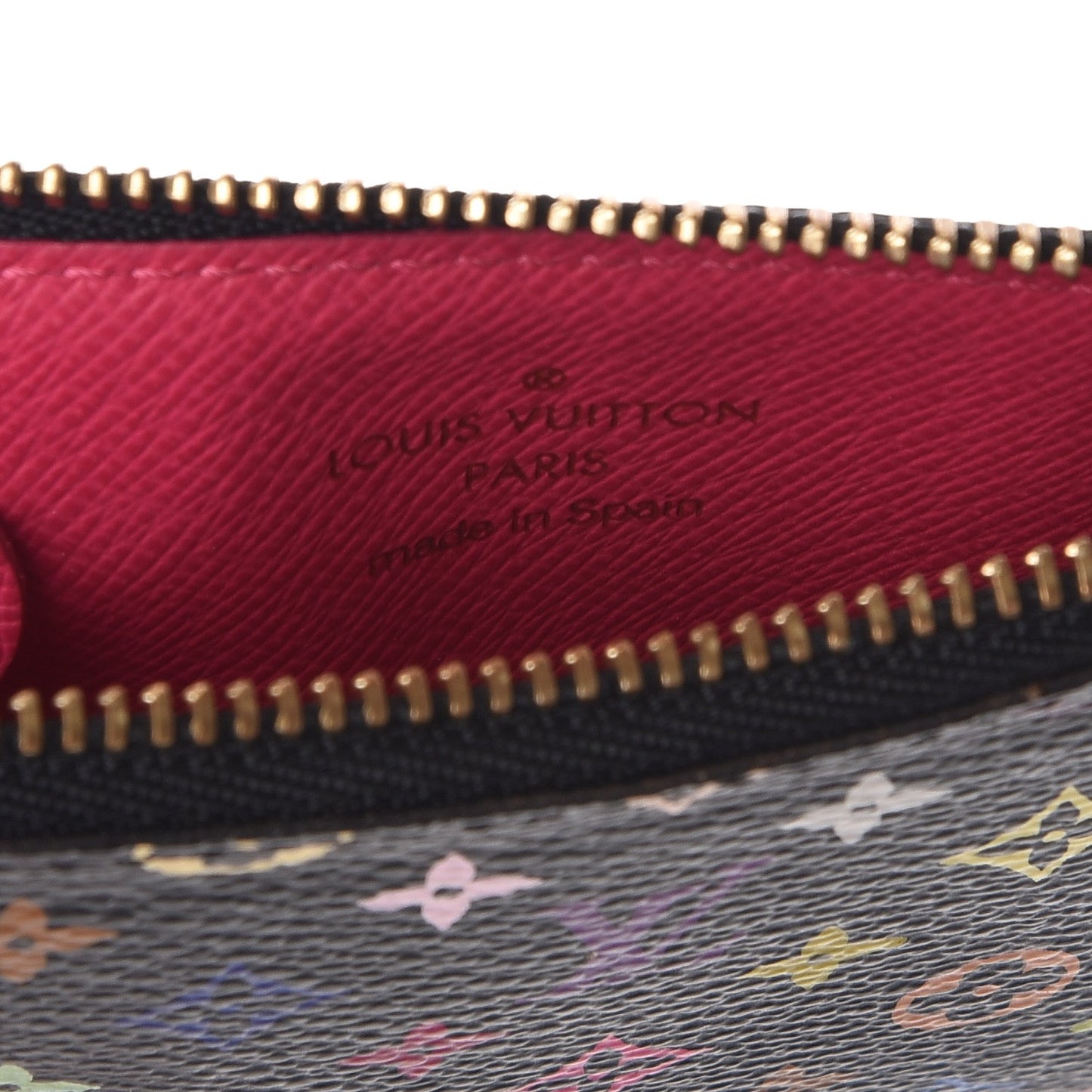 Monogram Multicolor Key Pouch Black Grenade