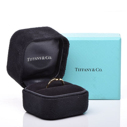 Tiffany 18K Yellow Gold T Wire Ring 53 6.5 5 of 5