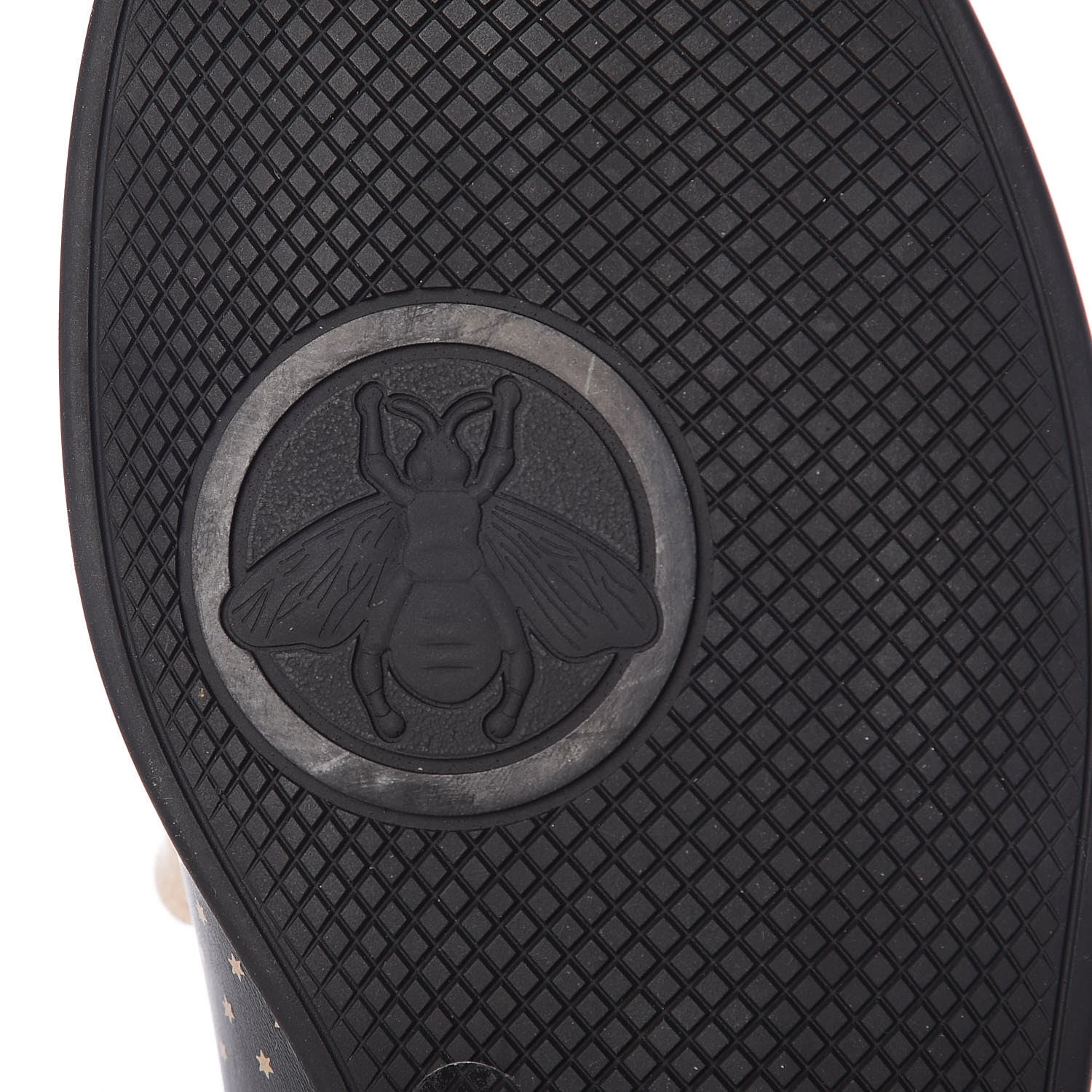 Gucci X SEGA Calfskin GUCCY Stars Mens Falacer Sneakers 7.5 Black 7 of 9