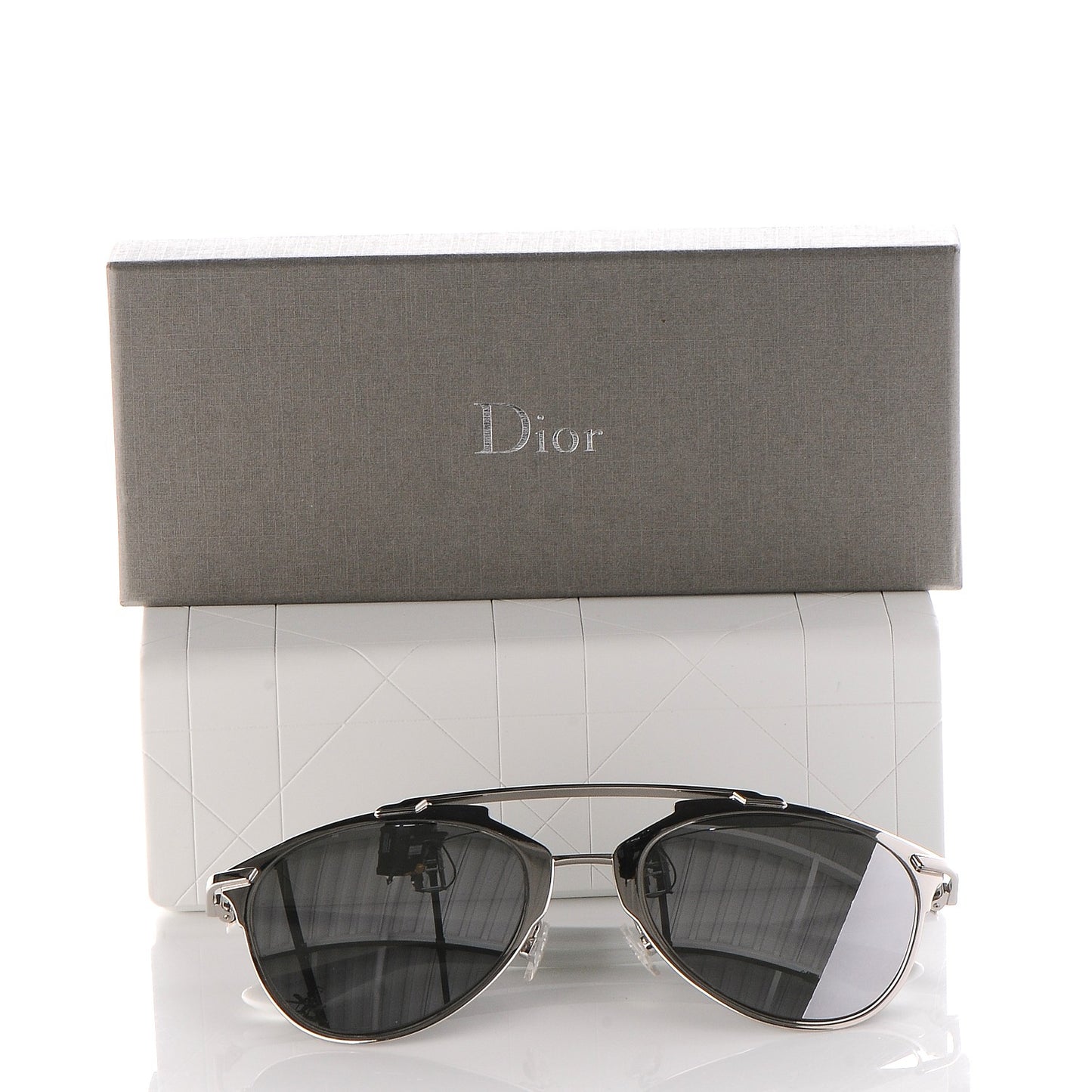 Reflected Sunglasses White