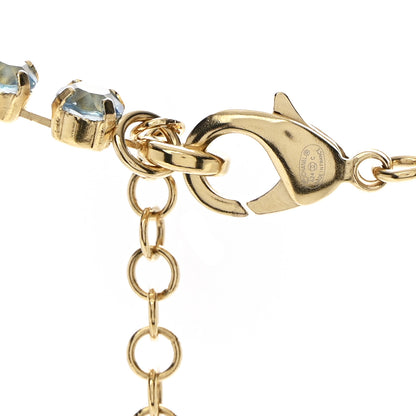 Chanel Crystal CC Long Necklace Gold Multicolor 6 of 7