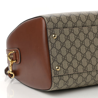 Gucci GG Supreme Monogram Medium Boston Beige Cuir 9 of 16