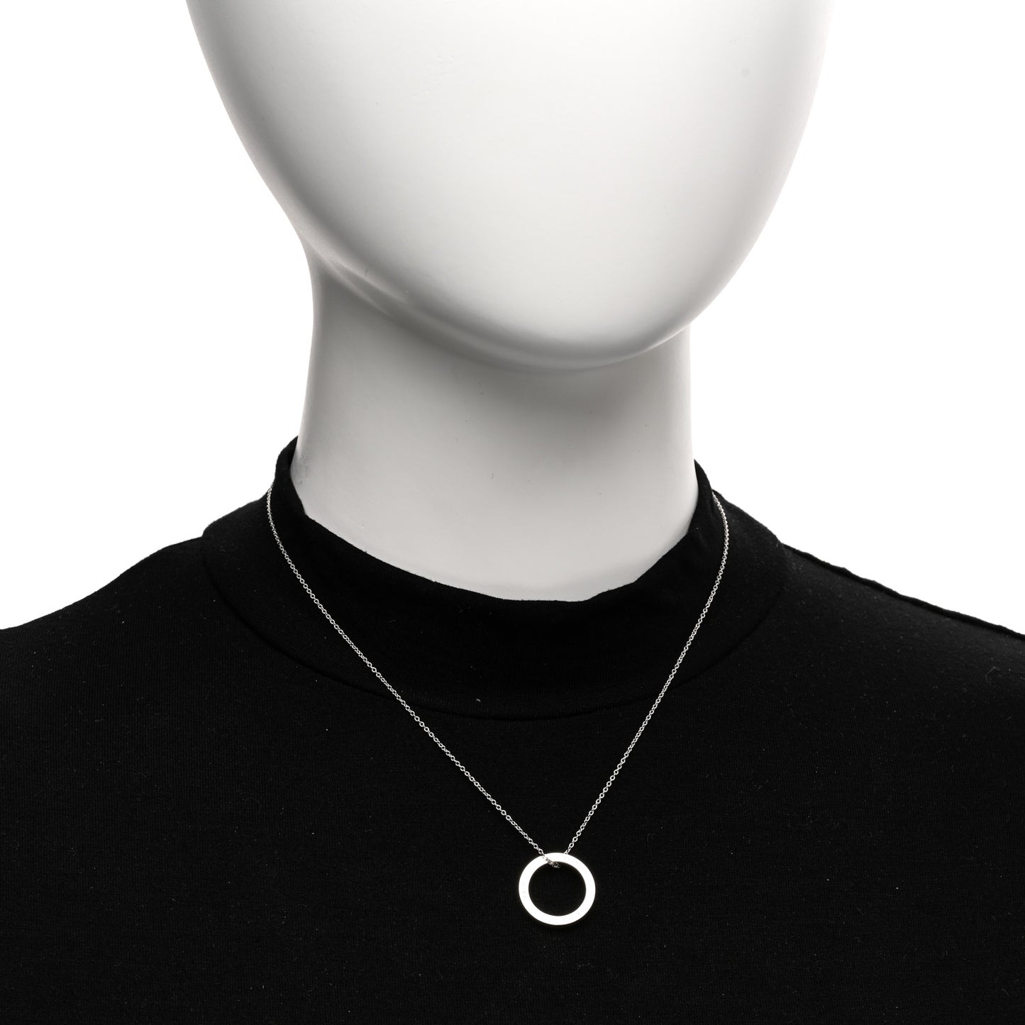 Sterling Silver 1837 Circle Pendant Necklace