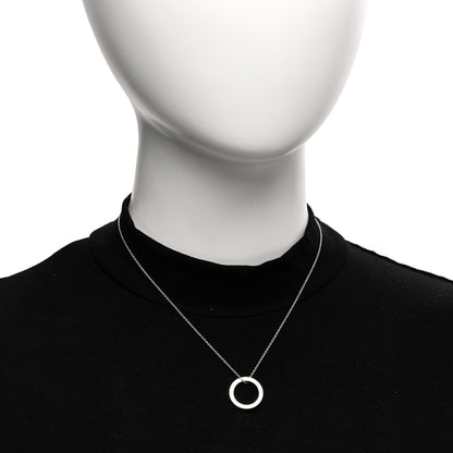 Tiffany Sterling Silver 1837 Circle Pendant Necklace 2 of 4
