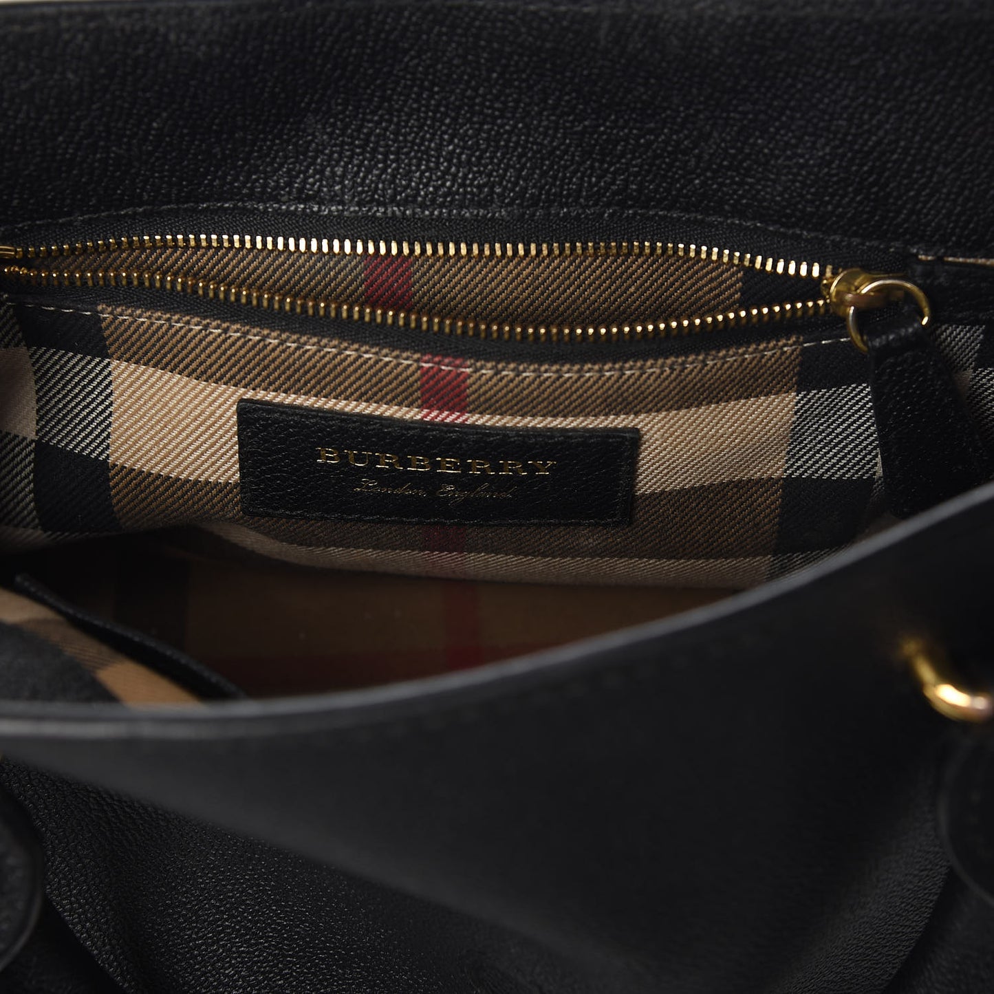 Soft Grain Calfskin Small Buckle Tote Black
