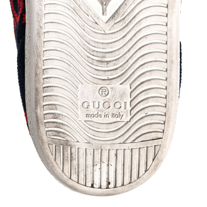 Gucci Terry Cloth GG Monogram Womens Ace Sneakers 37.5 Blue Red 7 of 9
