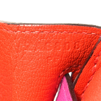 Hermes Taurillon Novillo Birkin 25 Magnolia Capucine 7 of 11