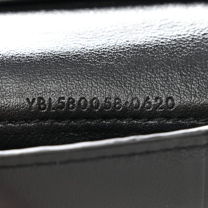 Saint Laurent Calfskin Leopard Printed Monogram Bi-Fold Zipped Wallet Black 7 of 10