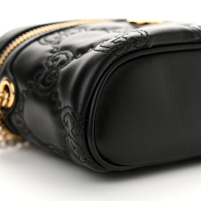 Gucci Calfskin GG Matelasse Mini Top Handle Bag Black 9 of 12
