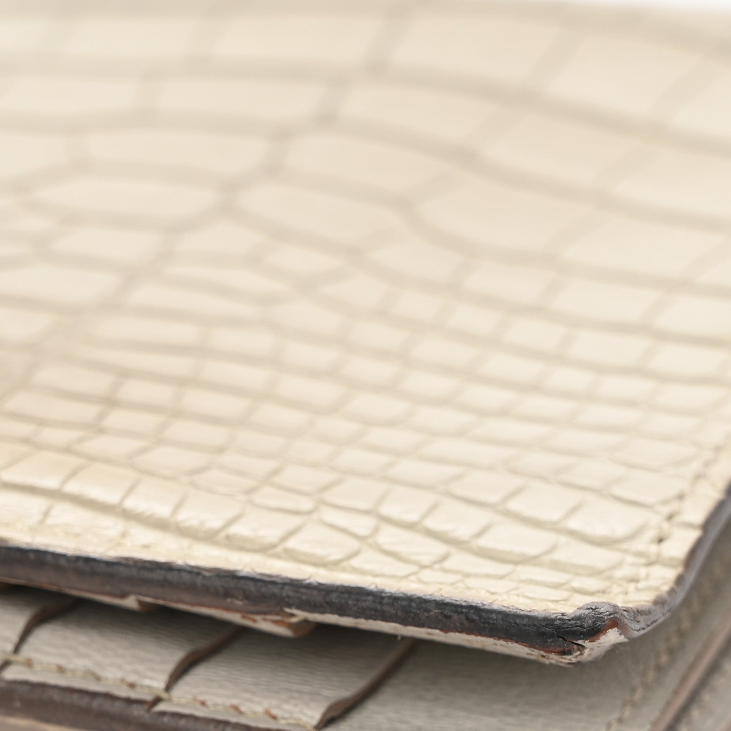 Hermes Shiny Alligator MC2 Copernic Compact Wallet Gris Tourterelle 9 of 10