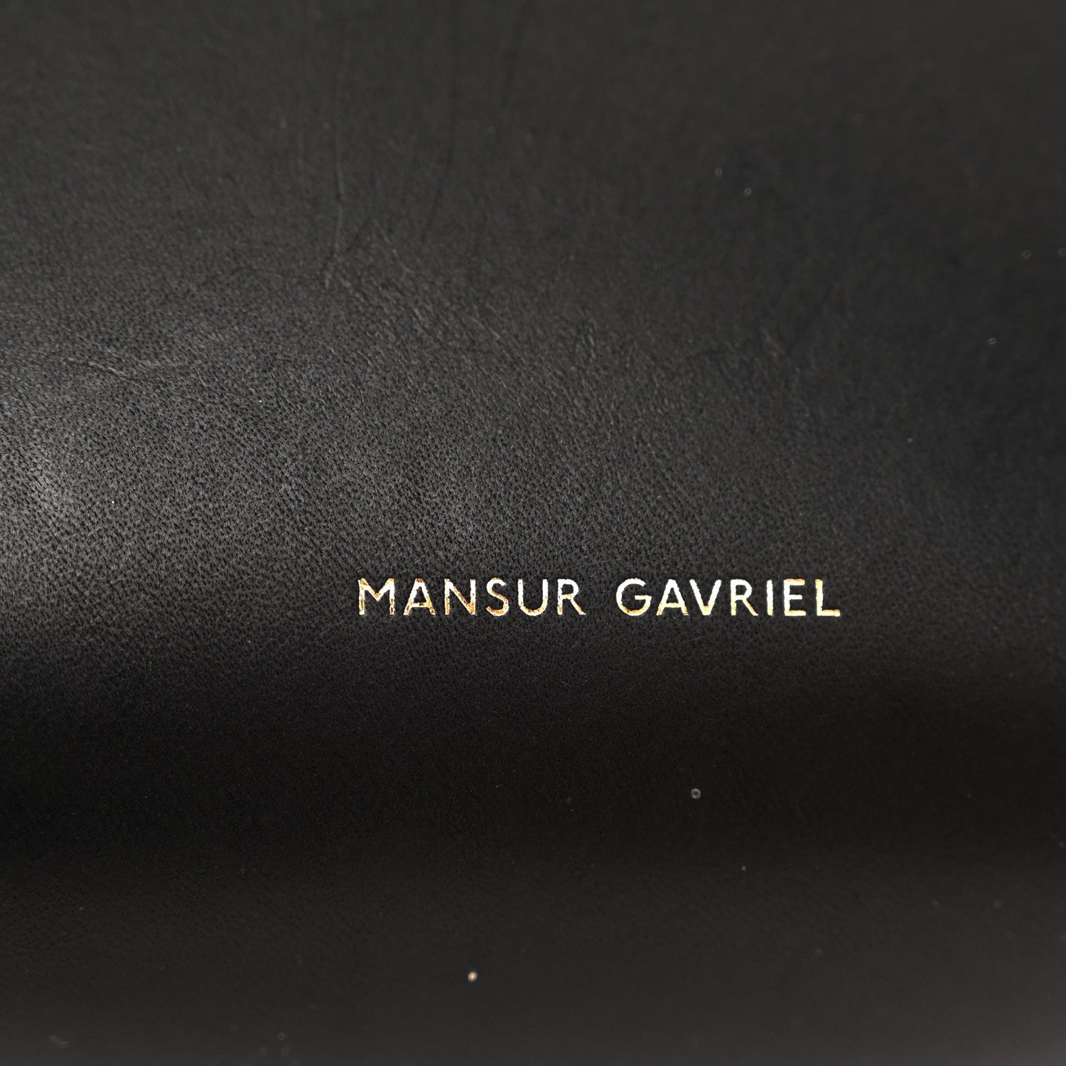 Mansur Gavriel Calfskin Mini Mini Bucket Bag Black Royal Blu 6 of 11