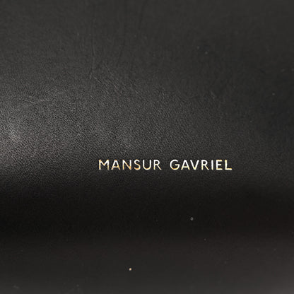 Mansur Gavriel Calfskin Mini Mini Bucket Bag Black Royal Blu 6 of 11