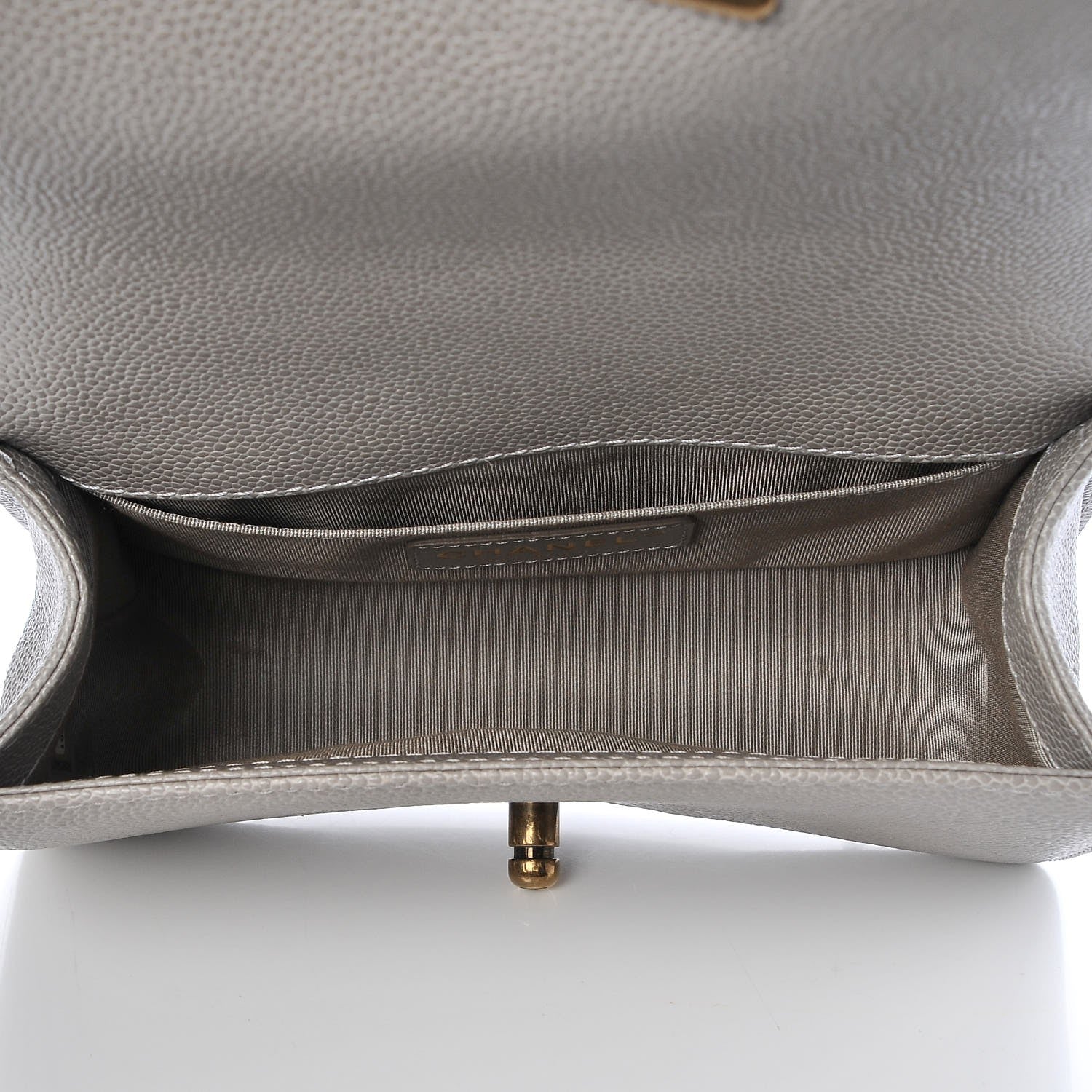 Chanel Caviar Quilted Small Boy Flap Light Grey 5 of 8