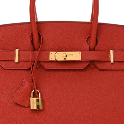 Hermes Togo Birkin 30 Rouge Casaque 8 of 11
