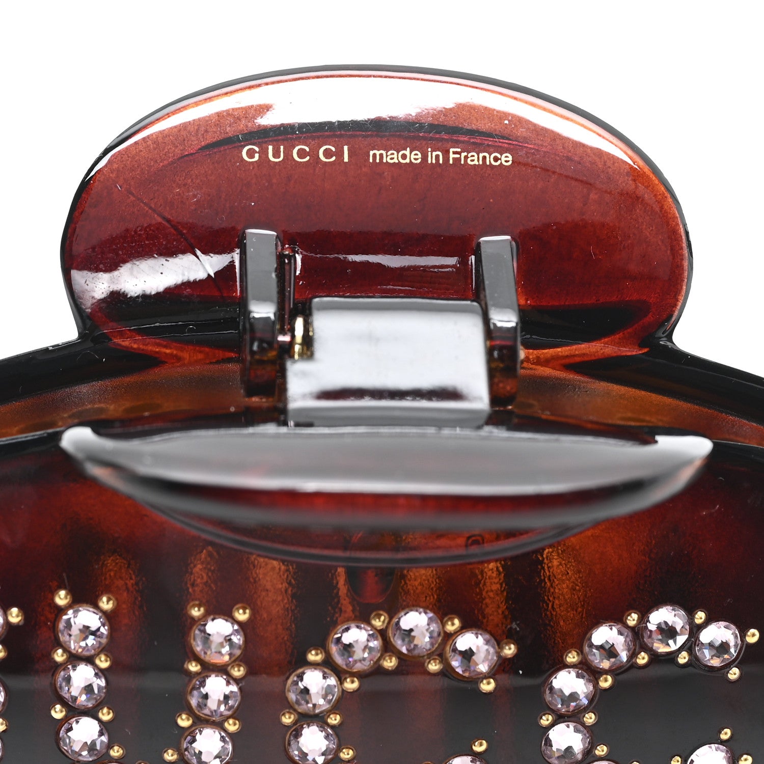 Gucci Resin Crystal Single Hair Clip 4 of 4