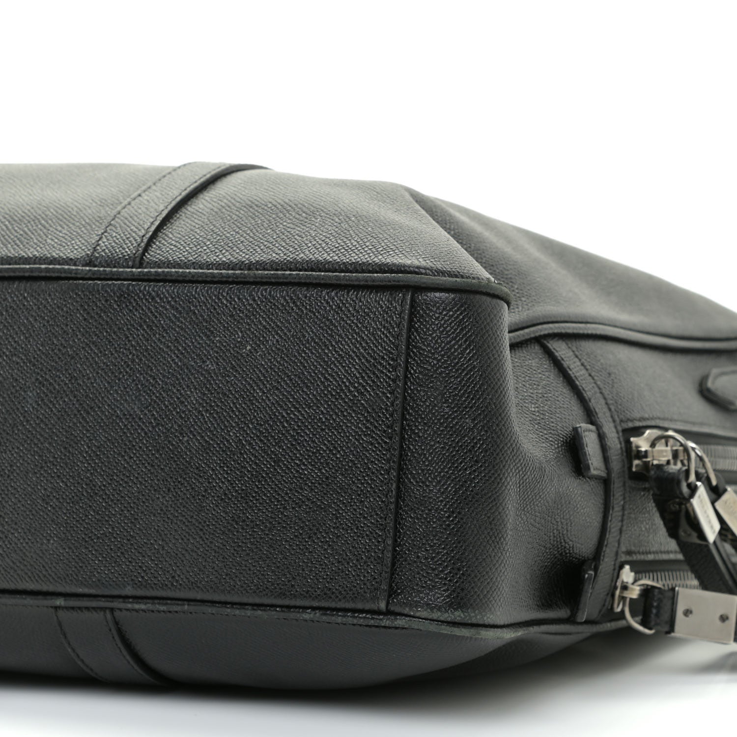 Burberry Textured Calfskin Briefcase Black 5 of 9