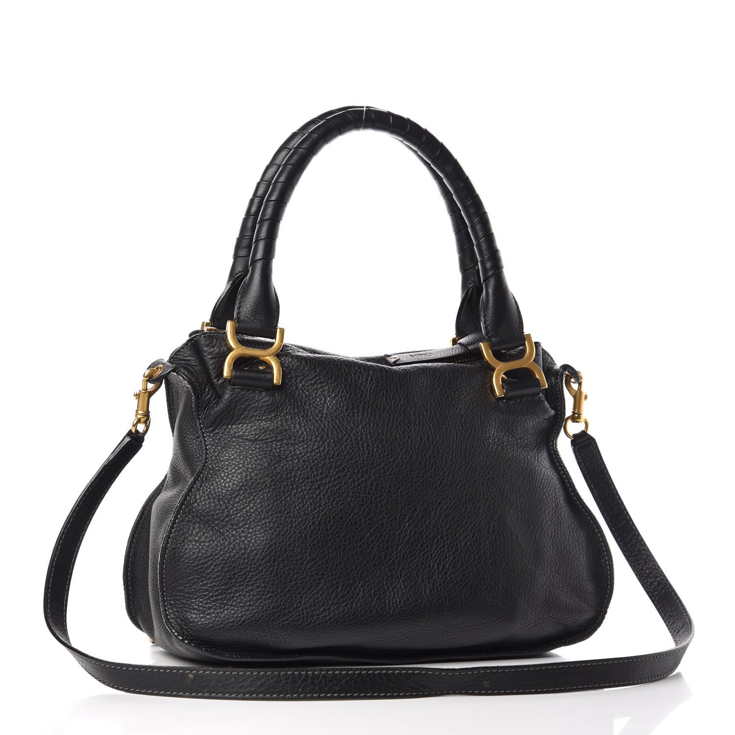 Chloe Calfskin Medium Marcie Satchel Black 3 of 17