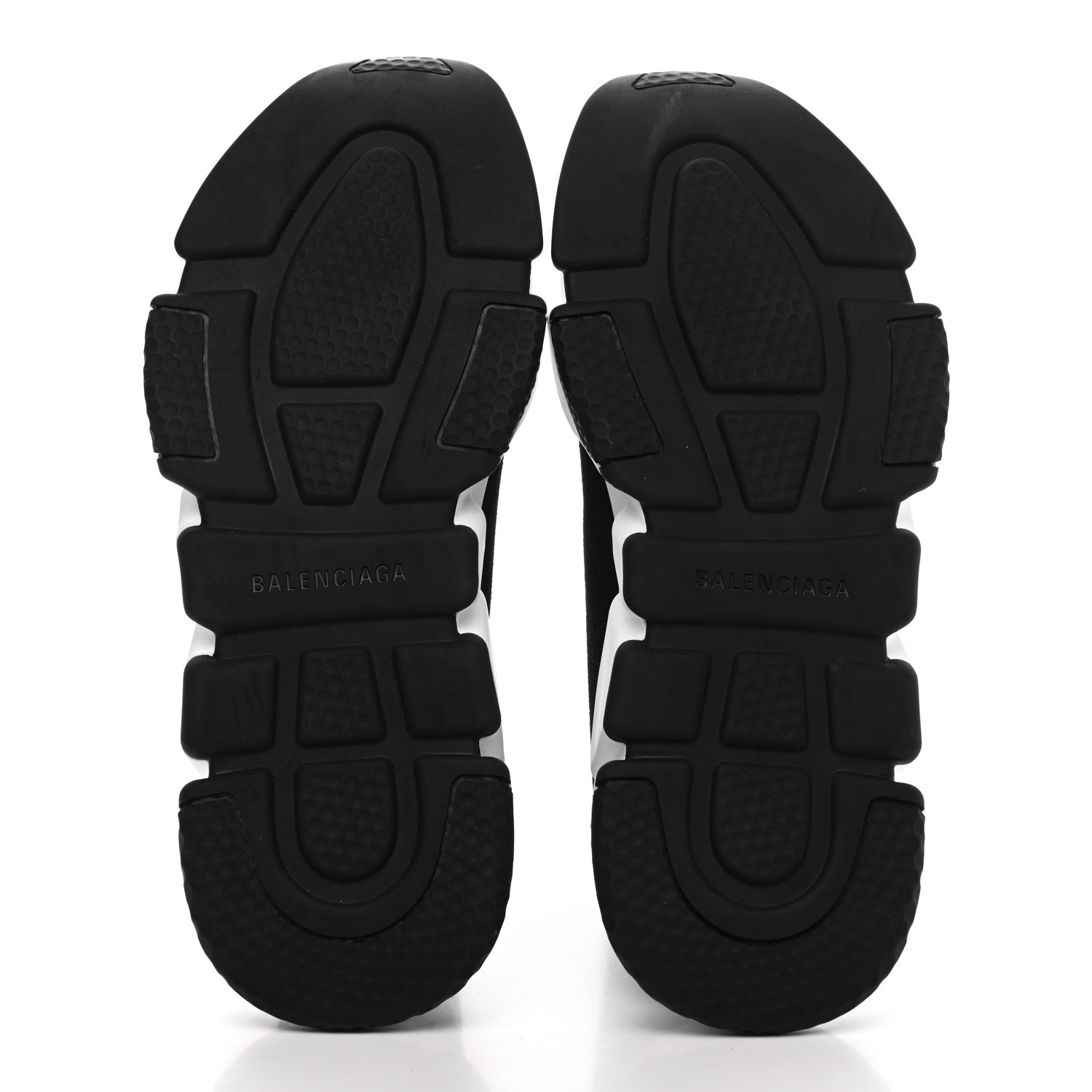 Balenciaga Neoprene Knit Womens Speed Sneakers 41 Black White 5 of 8