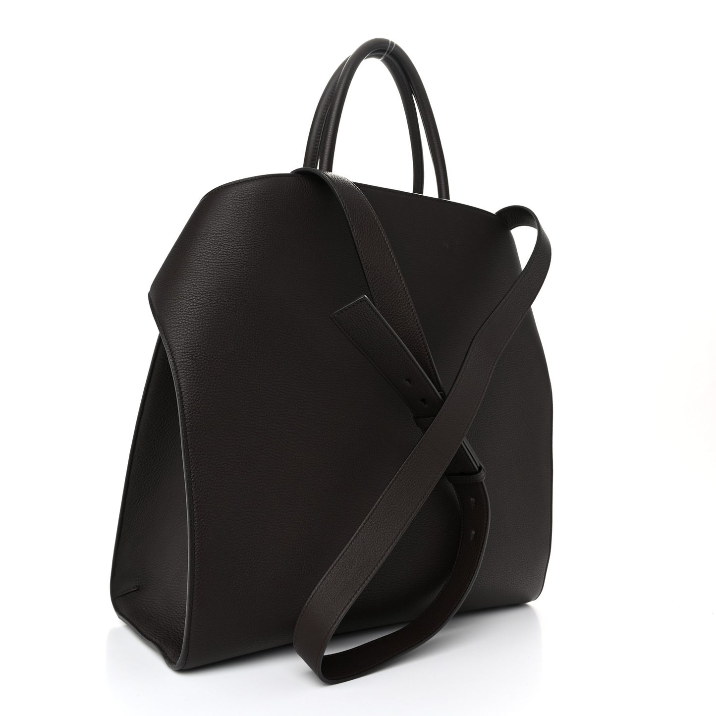 Calfskin Hug Tote Bag Testa Di Moro