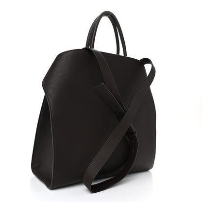 Salvatore Ferragamo Calfskin Hug Tote Bag Testa Di Moro 2 of 9
