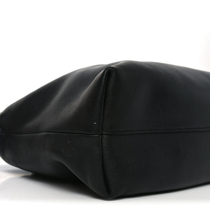 Loewe Mellow Nappa Medium Donut Chain Flamenco Knot Clutch  Black 9 of 10