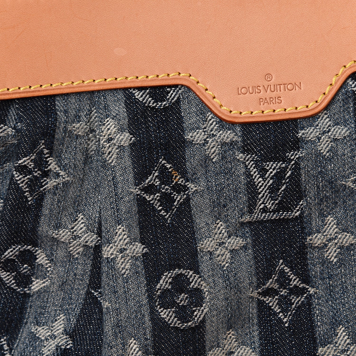 Louis Vuitton Denim Raye Porte Epaule MM 11 of 12