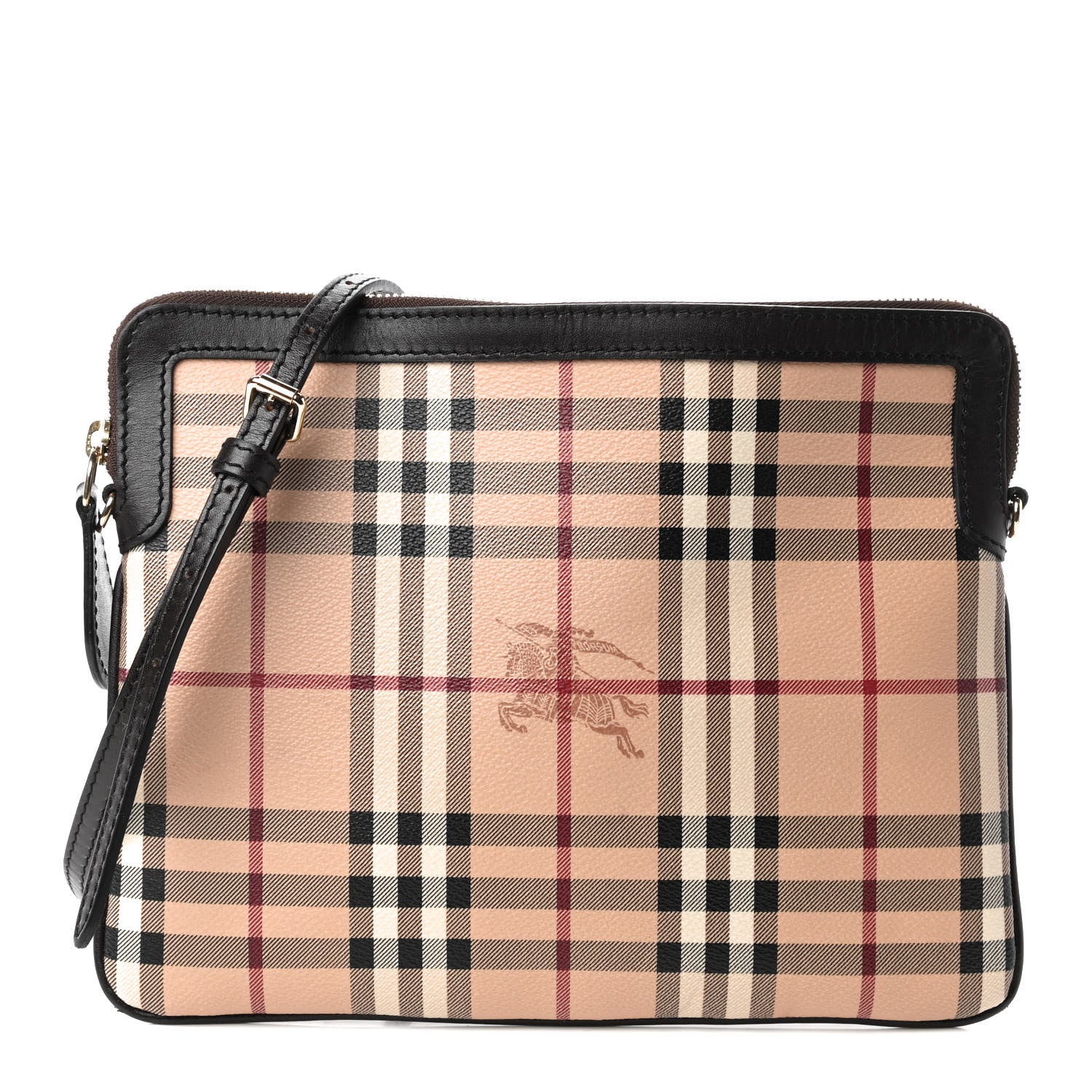 Burberry Haymarket Check Crossbody Black 1 of 10