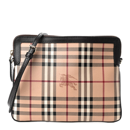 Burberry Haymarket Check Crossbody Black 1 of 10