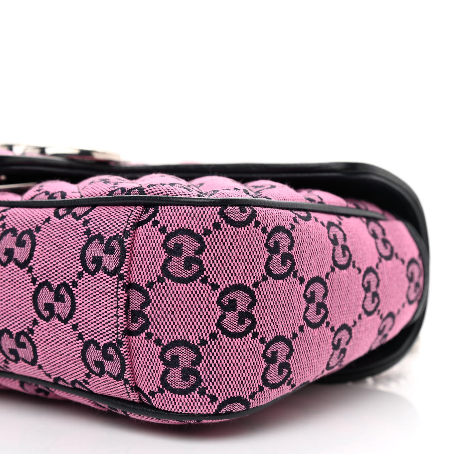Monogram Multicolor Matelasse Diagonal Small GG Marmont Shoulder Bag Pink Blue