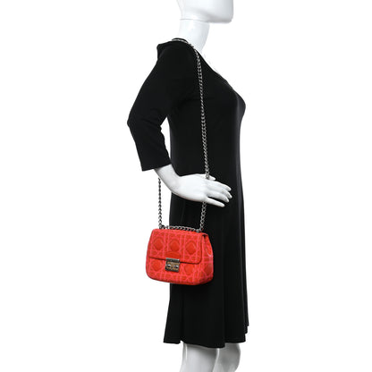 Christian Dior Lambskin Cannage Mini Miss Dior Flap Orange 2 of 9