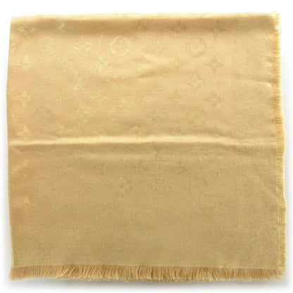 Louis Vuitton Wool Silk Monogram Square Scarf 1 of 5