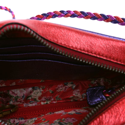 Gucci Laminated Nappa Trapuntata Mini Zumi Shoulder Bag Rosso Fuxia Bizantin 4 of 4
