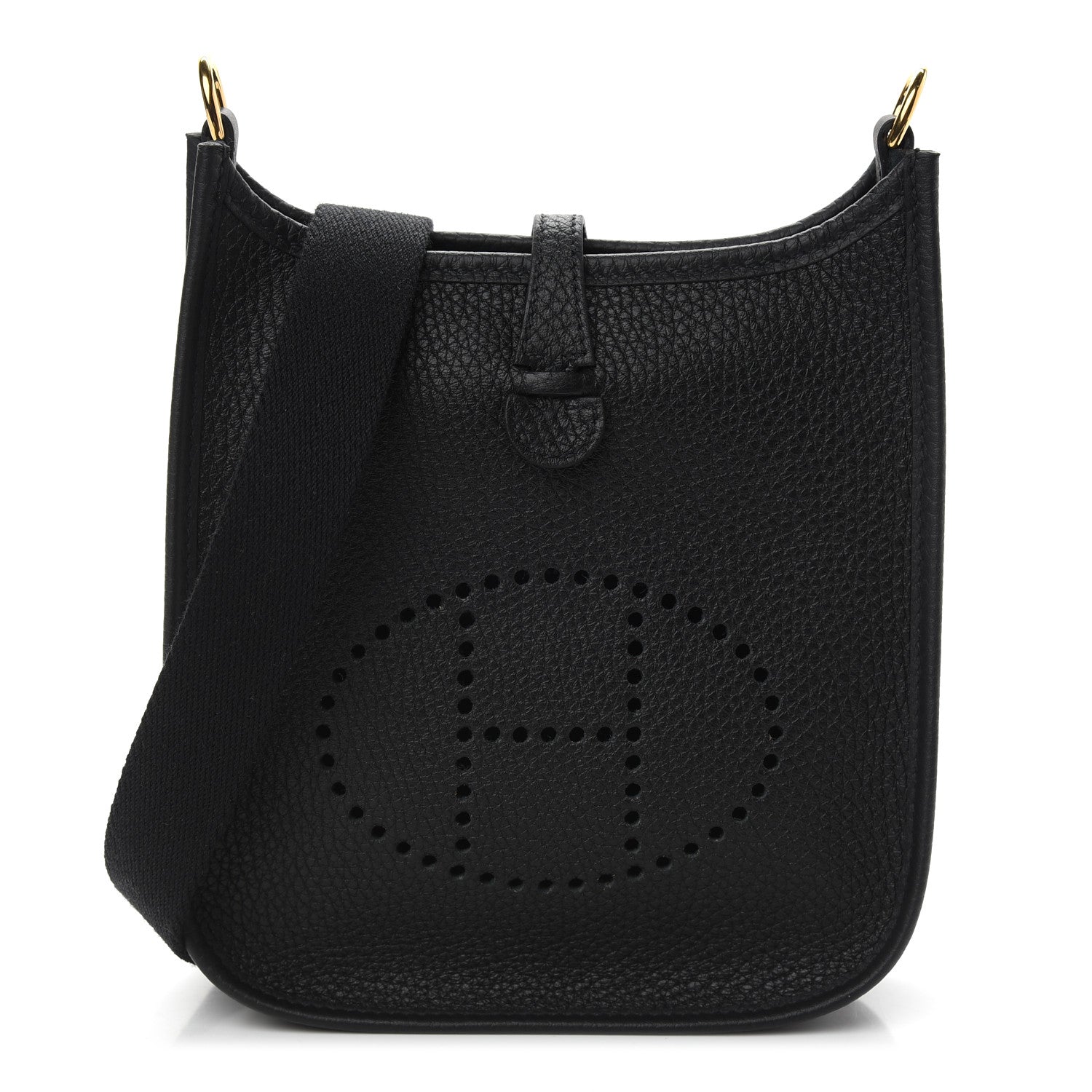 Hermes Taurillon Clemence Evelyne TPM Black 1 of 9