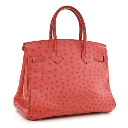 Hermes Ostrich Birkin 30 Bougainvillea 3 of 14