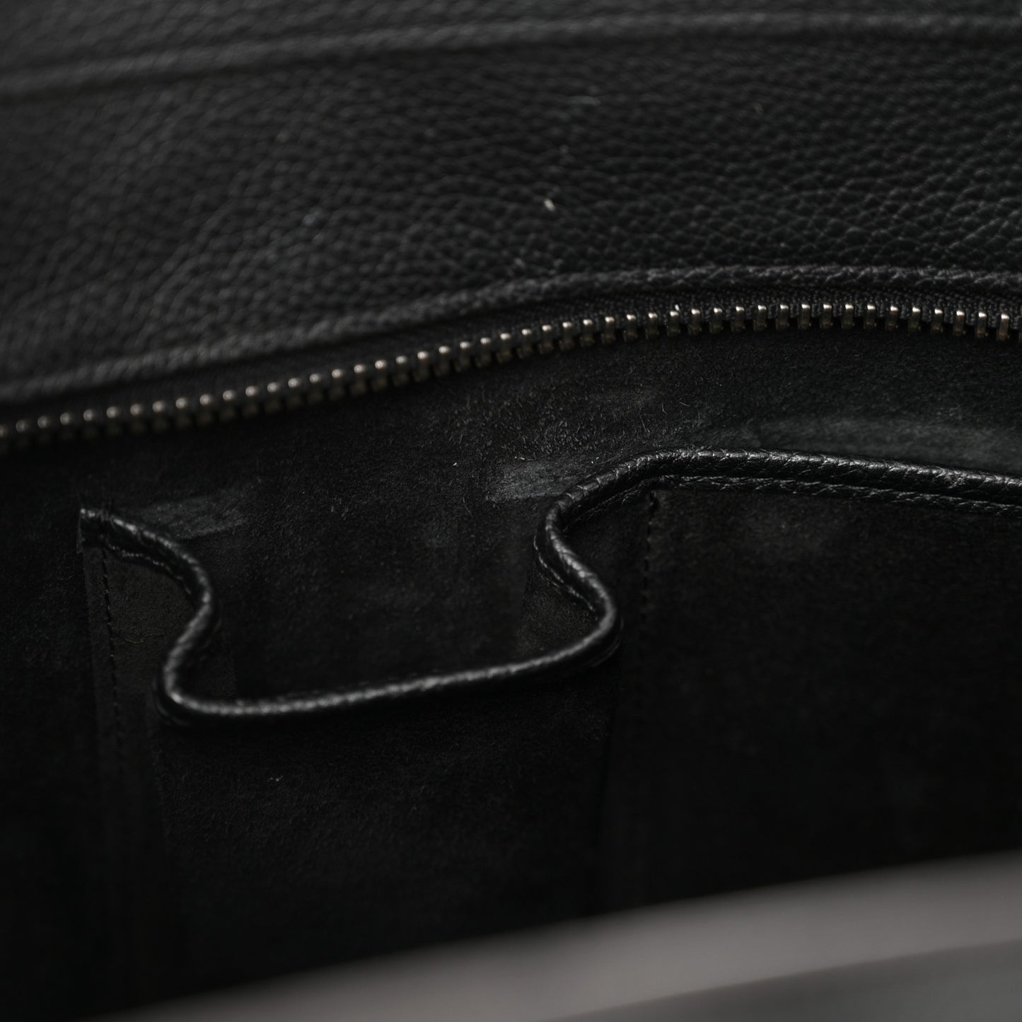 Drummed Calfskin Micro Luggage Black