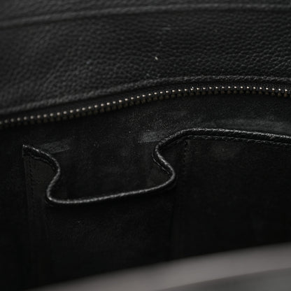 Celine Drummed Calfskin Micro Luggage Black 12 of 19