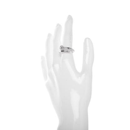 Cartier 18K White Gold Diamond Juste Un Clou Ring 54 6.75 2 of 5
