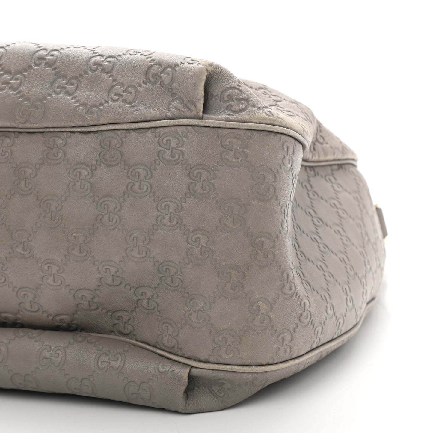 Soft Guccissima Medium Emily Hobo Storm Grey