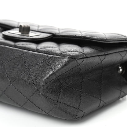 Chanel Metallic Sheepskin Quilted 2.55 Reissue Mini Flap Black 9 of 9