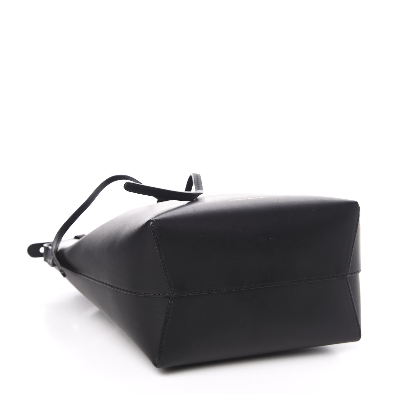 Mansur Gavriel Vegetable Tanned Calfskin Mini Bucket Bag Black Flamma 4 of 10