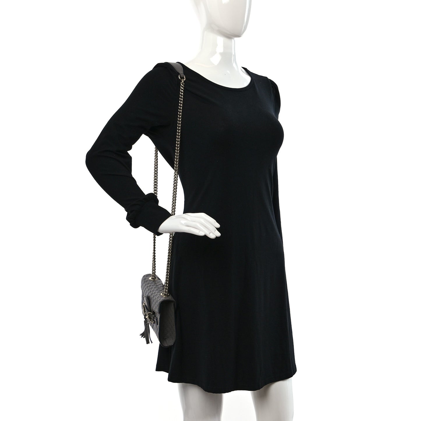 Soft Microguccissima Mini Emily Chain Shoulder Bag Loess