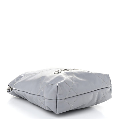 Chanel Shiny Calfskin Quilted Mini Chanel 22 Grey 4 of 11