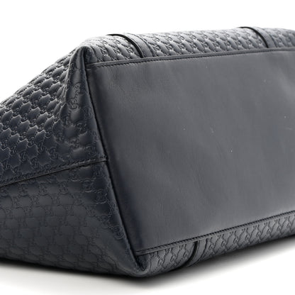 Gucci Soft Microguccissima Dome Satchel Navy 8 of 9
