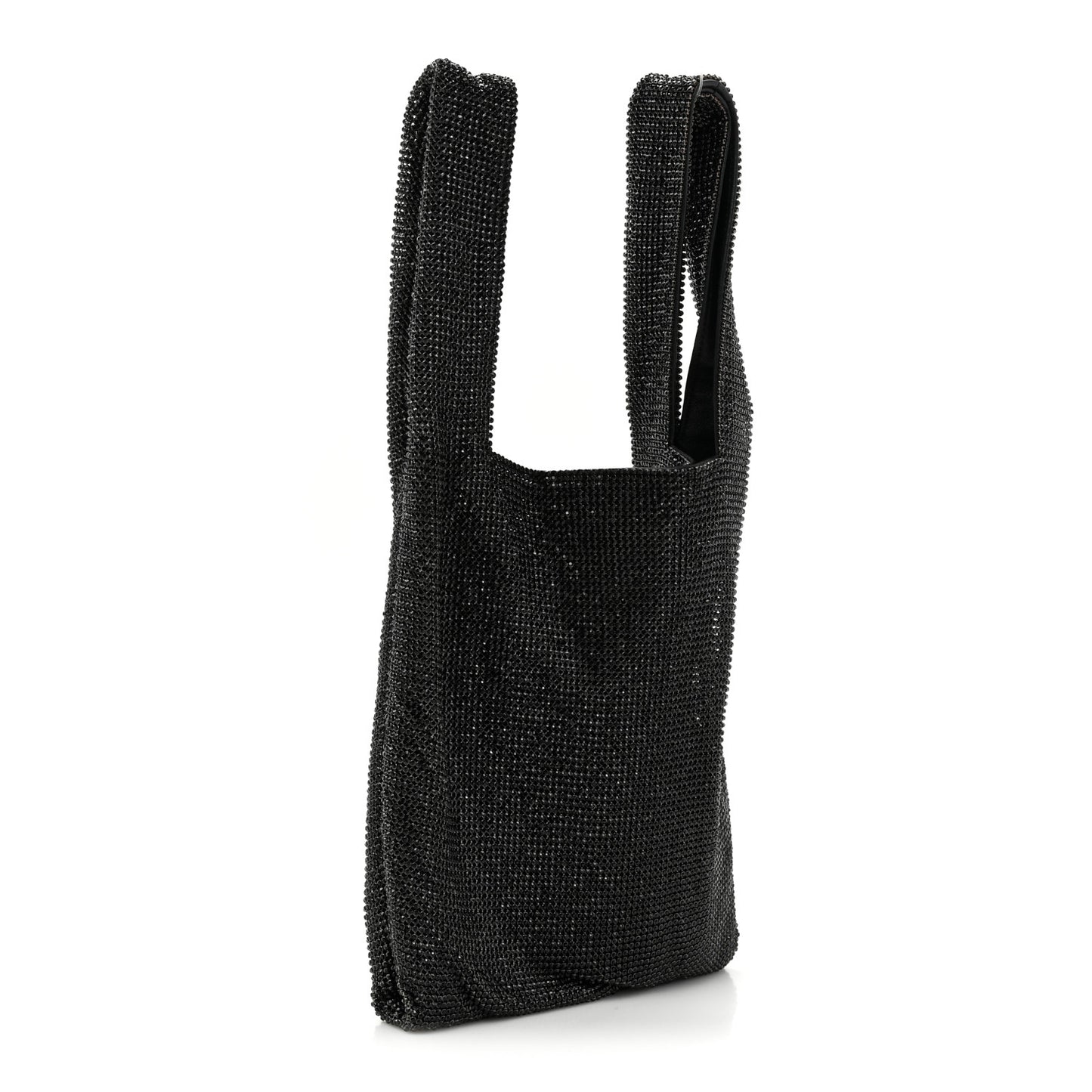 Crystal Mini Wanglock Shopper Black