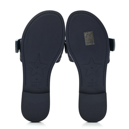 Christian Dior Technical Stretch Fabric Camouflage Dio(r)evolution Slide Sandals 38 Deep Blue 5 of 7