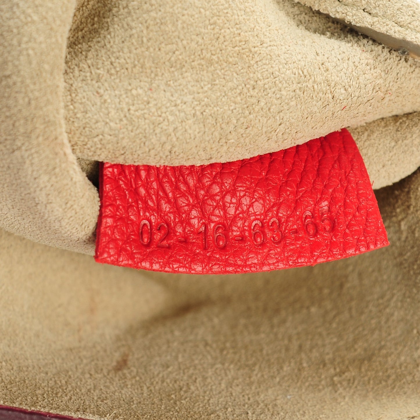 Grained Lambskin Mini Drew Shoulder Bag Plaid Red