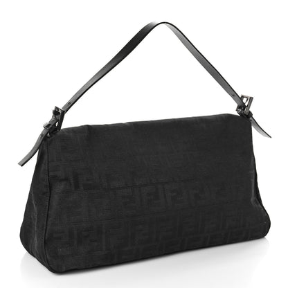 Fendi Zucca Large Mama Baguette Black 2 of 8
