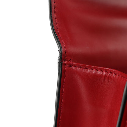 Bulgari Calfskin Large Serpenti Forever Top Handle Red 12 of 13